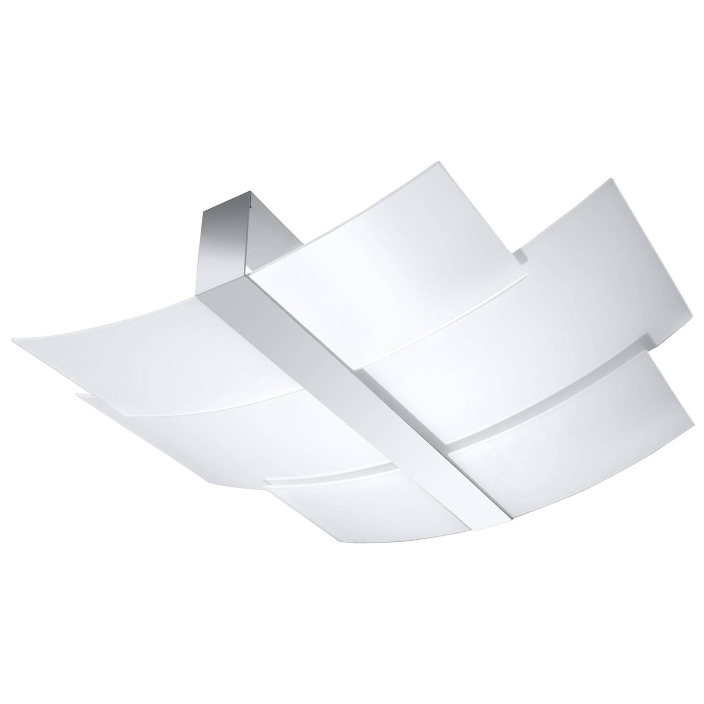 Lampa przysufitowa szklana nowoczesna CELIA chrom 3xE27