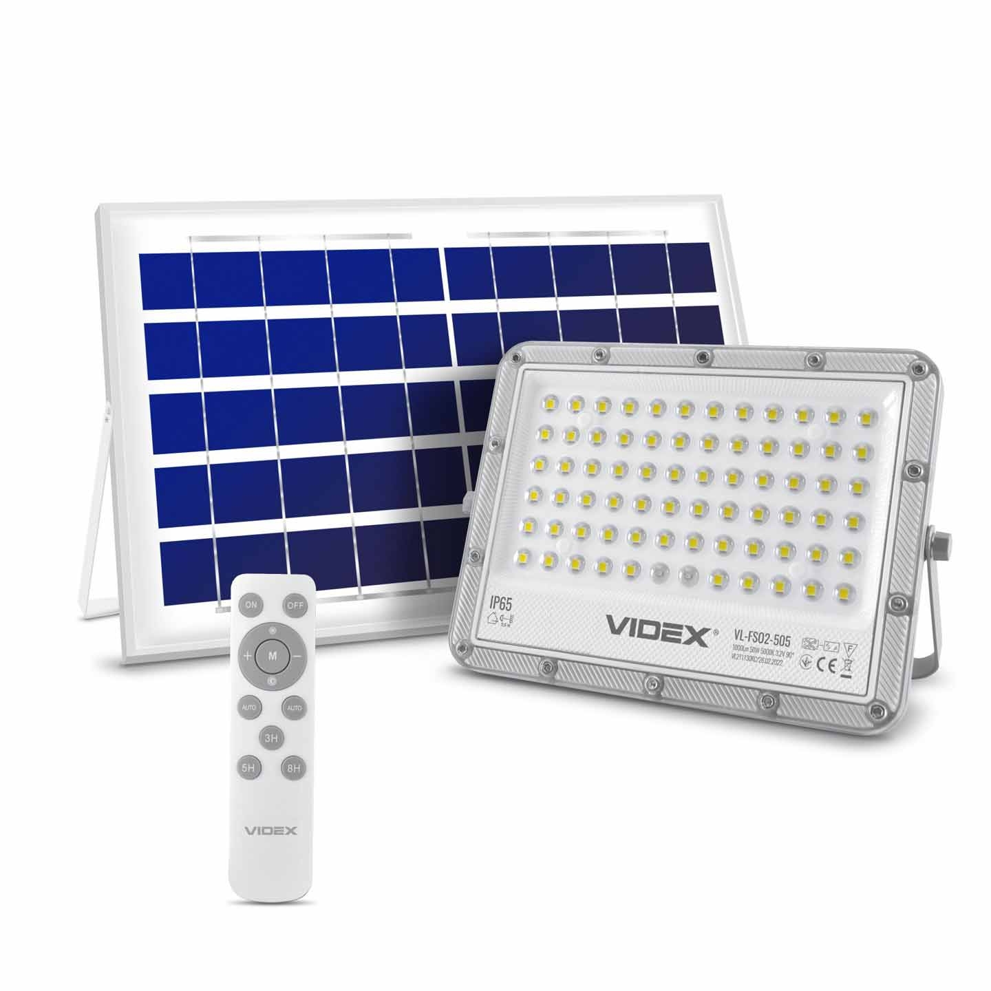 Naświetlacz solarny led z pilotem Solar Floodlight 50 W 1000lm 5000K