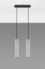 Lampa wisząca tuba betonowa LUVO podwójna