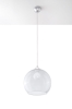 Lampa wisząca kula szklana BALL przezroczysta E27