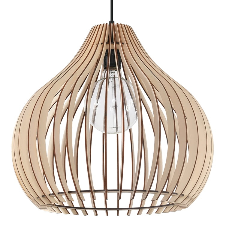 Lampa wisząca drewniana skandynawska APRILLA