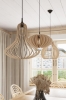 Lampa APRILLA wisząca drewniana skandynawska