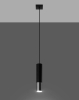 Lampa wisząca tuba LOOPEZ czarna chrom