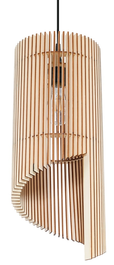 Lampa wisząca drewniana skandynawska ALEXIA