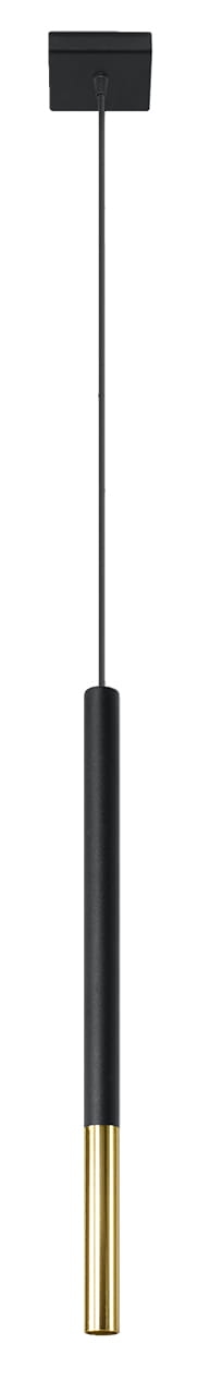 Lampa wisząca sopel MOZAICA czarno złota G9 LED