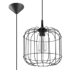 Lampa wisząca druciana czarna CELTA E27