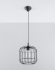 Lampa wisząca druciana czarna CELTA E27