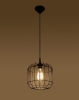 Lampa wisząca druciana czarna CELTA E27