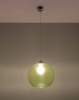 Lampa wisząca szklana kula BALL zielona E27