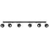 Lampa sufitowa 6 punktowa czarna OCULARE 6xGU10