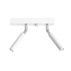 Reflektorki tuby na listwie lampa 2 punktowa biała EYETECH 2xG9