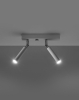Reflektorki EYETECH tuby na listwie lampa 2 punktowa biała 2xG9