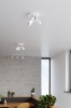 Lampa sufitowa 3-punktowa spot biała RING GU10 aranżacja