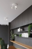 Lampa sufitowa 3-punktowa spot biała RING GU10 aranżacja