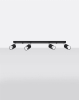 Lampa 4 punktowa sufitowa czarna chrom NERO 4xGU10
