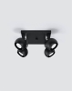 Lampa sufitowa 4 punktowa spot czarna OCULARE 4xGU10