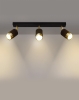 Lampa sufitowa NERO 3xGU10 czarno złota 3-punktowa