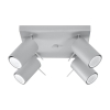 Lampa sufitowa 4-punktowa spot szara RING GU10