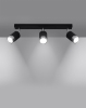 Lampa 3 punktowa NERO 3xGU10 sufitowa czarna chrom