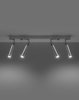 Reflektorki tuby na listwie lampa 4 punktowa biała EYETECH 4xG9