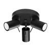 Lampa sufitowa 3-punktowa spot czarna RING GU10