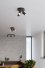 Lampa sufitowa 3-punktowa spot czarna RING GU10