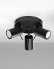 Lampa sufitowa 3-punktowa spot czarna RING GU10