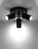 Lampa sufitowa 3-punktowa spot czarna RING GU10