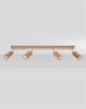 Lampa sufitowa 4 punktowa drewniana ZEKE 4xGU10 dąb