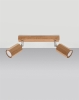 Lampa sufitowa 2 punktowa drewniana ZEKE 2xGU10 dąb