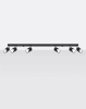 Lampa sufitowa 6 punktowa czarna chrom NERO 6xGU10