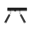 Reflektorki tuby na listwie lampa 2 punktowa czarna EYETECH 2xG9
