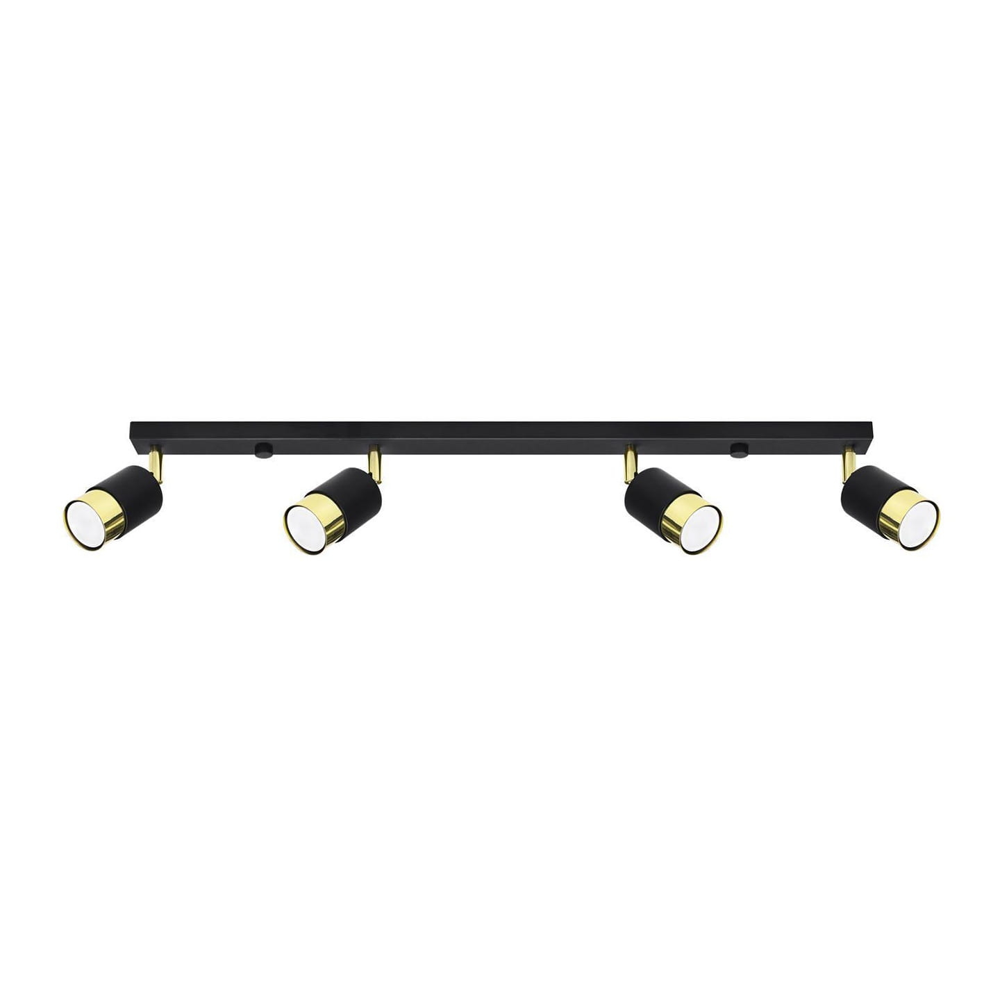 Lampa sufitowa spot czarno złota NERO 4xGU10