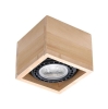 Oprawa natynkowa kwadratowa QUATRO GU10 AR111 naturalne drewno