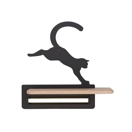 Kinkiet do pokoju dziecka Kotek 5W LED drewniana półeczka bez kabla