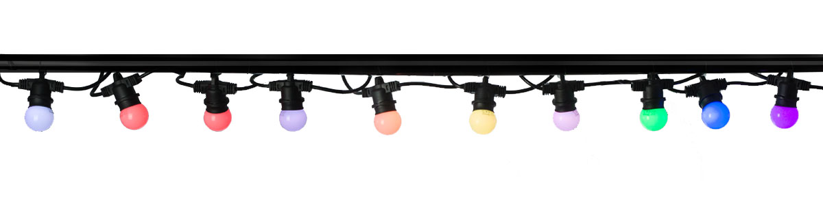 Girlanda świąteczna z żarówkami zmieniającymi kolory RGB